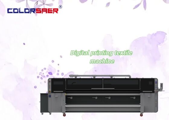 Hochauflösender digitaler Textildrucker in CMYK mit KJ48-QL Druckkopf und 3200 mm Druckbreite