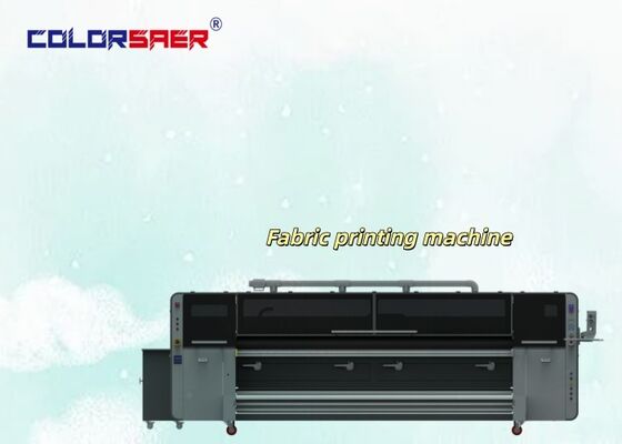 Kommerzielle digitale Inkjet-Flaggedruckmaschine mit 3200 mm Druckbreite Automatische Roll-to-Roll und doppelte CMYK-Farbe für den Textildruck