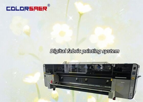 High-quality Digital Textile Printer with KJ4B-QL Water-based Print Head for 3200mm Printing Width and Automatic Roll To Roll