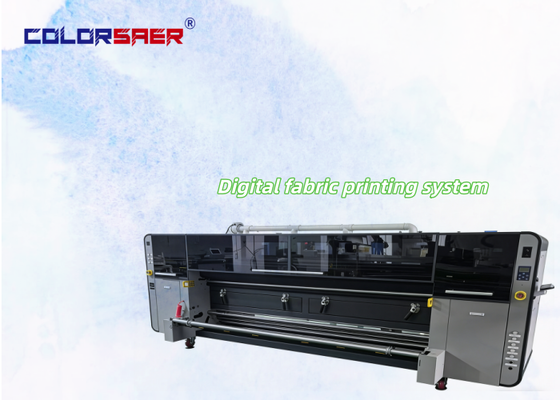 SAER 4 oder 8 Farben Digitale Stoffrollen-zu-Rollen-Textildrucker Neues Modell Textildrucker mit 4 Stück industriellem Druckkopf