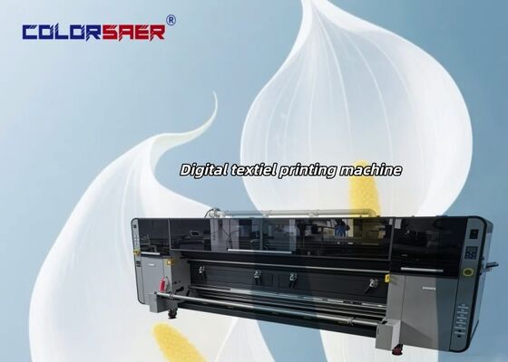 SAER High-End 3,2 m Breite Großformat Digitale Textildruckmaschine Stoffdrucker mit 4 Stück KJ4B-QL Druckkopf