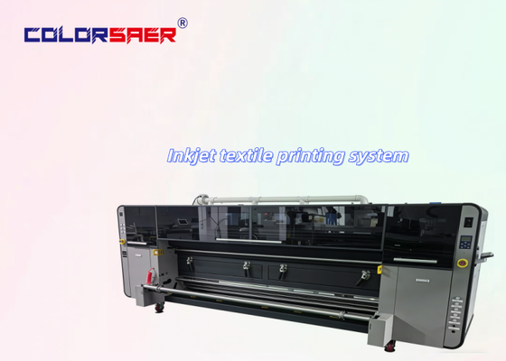 SAER COLOR Long Service Life Digital Large Format 3200mm Printing Width Automatic Roll to Roll Fabric Printing Machine