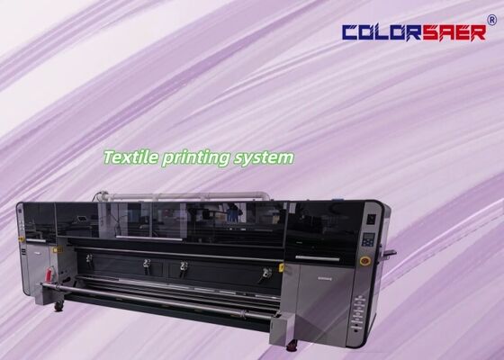 High DPI direct on fabric printer with far infrerad heating unit all-in-one machine Textile plotter with subliamation & pigment ink