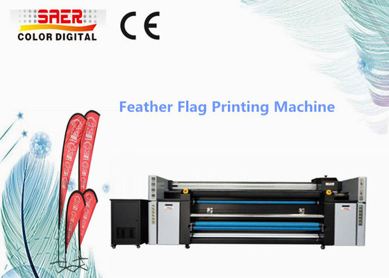 Strand-Flagge, die 3 Doppel-CMYK Farbe des Kopf-Digital-Gewebe-Plotter-druckt