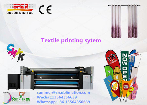 4 Textildruckmaschine des Köpfe Sublimations-Gewebe-Plotter-3.5kw Digital