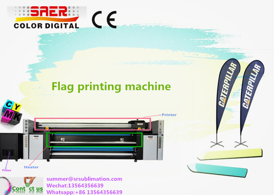 Großes Format-Pigment-Tinten-Sublimationsdruck-Maschine 1800DPI mit 1.5mm Kopf