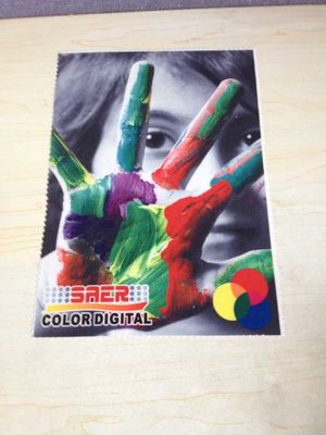 Verzerrung strickte digitales Druckgewebe für Regenschirm Strandfahne