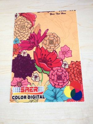 Verzerrung strickte digitales Druckgewebe für Regenschirm Strandfahne