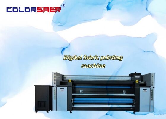 Shanghai SAER High-End Industrielle Digitale Stoffdruckmaschine mit Epson i3200 Druckkopf 2200mm Max Druckbreite und automatische Roll To Roll