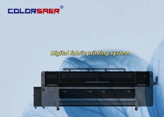 SAER COLOR High-End Großformat 3200mm Digitaltextildrucksystem mit Pigment- und Sublimationstinte