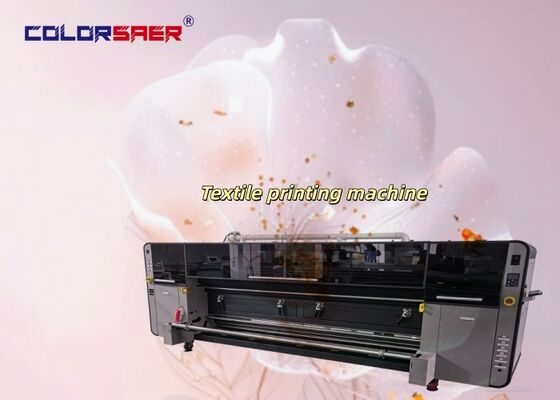 3200 mm großer Stoffdrucker mit Heizung, Inline-Maschine für Baumwoll- und Polyestermaterialien, Textildrucksystem