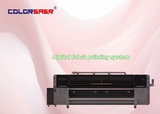 4-Farben-/CMYK-Digitaldrucksystem für Textilien, 3200-mm-Großformat-Textilplotter mit KJ4B-QL-Industriedruckkopf