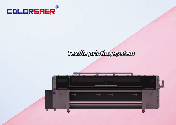 SAER High-End 3,2 m Breite Großformat Digitale Textildruckmaschine Stoffdrucker mit 4 Stück KJ4B-QL Druckkopf
