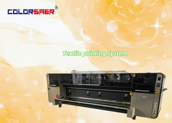 Gute Qualität SAER 3,2m Textildruckmaschine Roll-to-Roll Inkjet Digital Banner Drucker für große Hintergrundwand