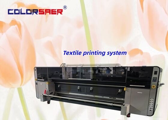 Innen- und Außen 3,2 m Fabrik Digitale Tintenstrahl-Textildrucker Hochpräzisionsdruckmaschine mit 4 Stück I3200A1 Druckkopf